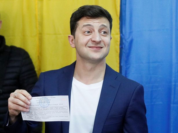 Ukrainian presidential candidate Volodymyr Zelenskiy