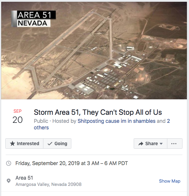 Storm Area 51 Facebook