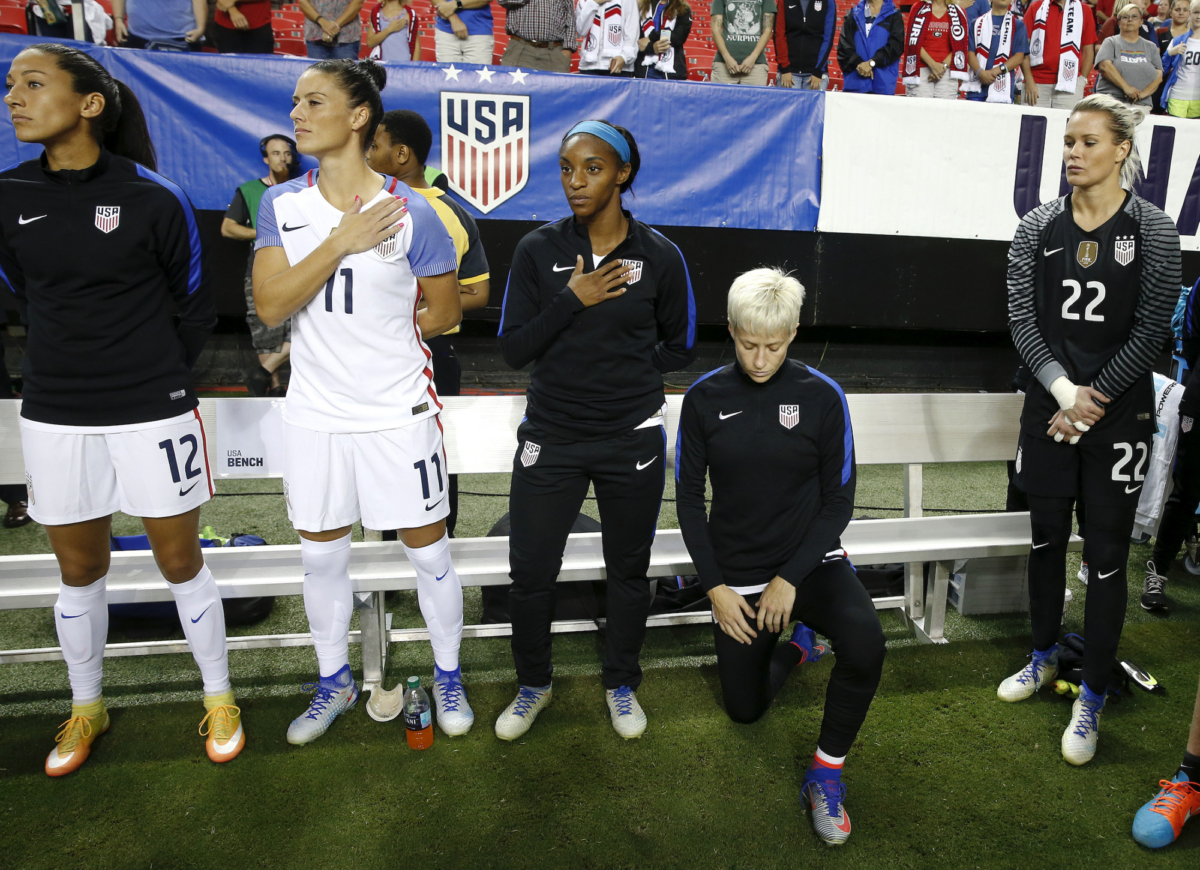 US womens team players to stop kneeling during anthem