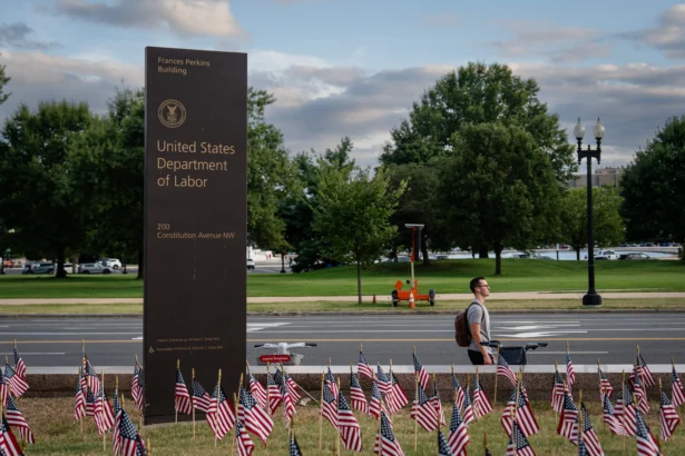 The Department of Labor in Washington on Sept. 9, 2025. (Madalina Kilroy/The Epoch Times)