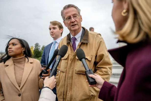 Rep. Tim Burchett (R-Tenn.) speaks to reporters at the U.S. Capitol in Washington on Nov. 18, 2025. (Daniel Heuer/AFP/Getty Images)
