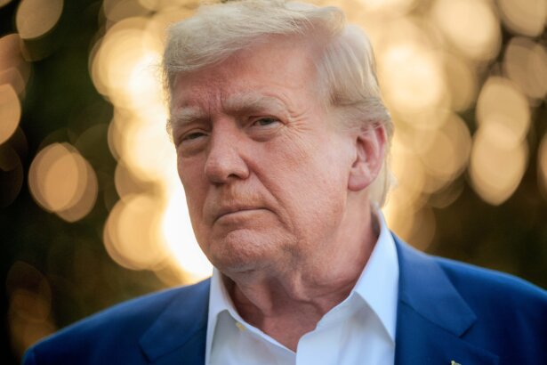 President Donald Trump speaks to reporters before boarding the Marine One presidential helicopter and departing the White House on June 24, 2025. (Chip Somodevilla/Getty Images)