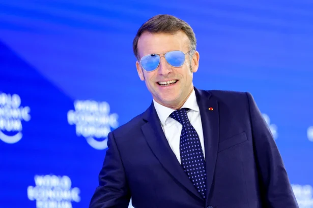 French President Emmanuel Macron attends the 56th annual World Economic Forum (WEF) meeting in Davos, Switzerland, Jan. 20, 2026. (Reuters/Denis Balibouse)