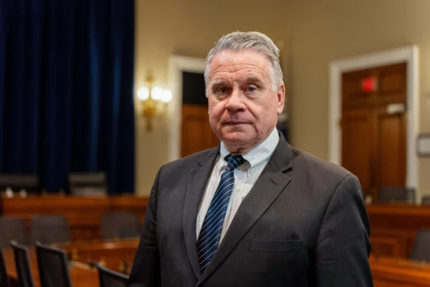 Rep. Chris Smith (R-N.J.), Congressional-Executive Commission on China (CECC) chair, after a hearing about the Chinese Communist Party’s (CCP) forced organ harvesting in Washington on March 20, 2024. (York Du/The Epoch Times)