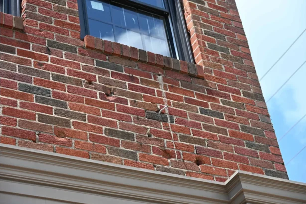 The bullet holes caused by Bill White's rifle are still visible today. (Alan Wakim)