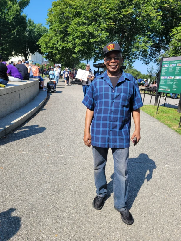 Rolph Tobia attends a rally in Washington on Aug. 28, 2026. (Stacy Robinson/The Epoch Times)